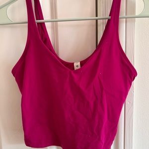 lulu lemon align tank. pomegranate. size 6